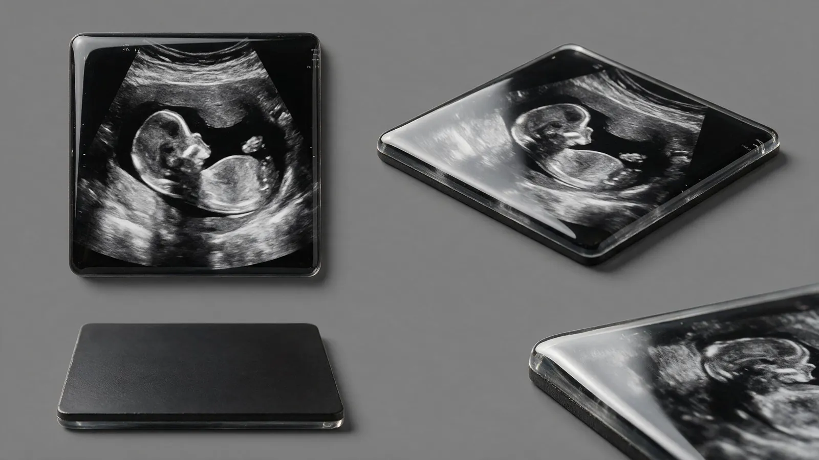 Ultrasound image magnets shown from several angles